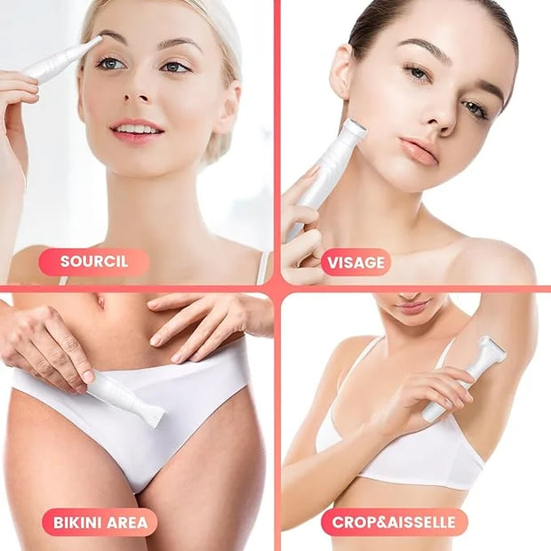 Bikini Trimmer for Women, All-in-ONE Waterproof Lady's Electric Razor Shaver and Facial Hair Removal, Rechargeable Body Ha...