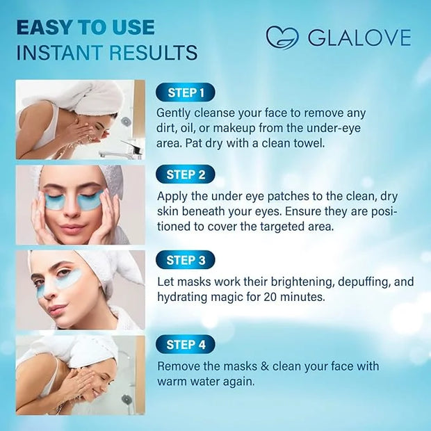 Under Eye Patches for Puffy Eyes: 60 Count Retinol Collagen Eye Gels Pads - Eye Skin Treatment Mask for Dark Circles, Wrin...