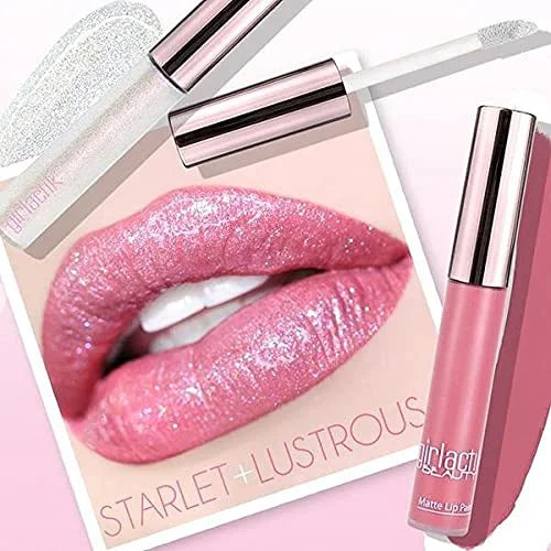 Girlactik Lip Pearls Glosser - Lustrous (Clear/Iridescent Rainbow Sparkle) - 7 g / .24 oz - Product Image
