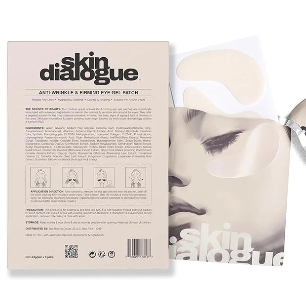 Anti-Wrinkle Under Eye Patches – Hydrating Eye Mask with Japanese Hydrophilic Gel Technology to Reduce Fine Lines, Moistur...