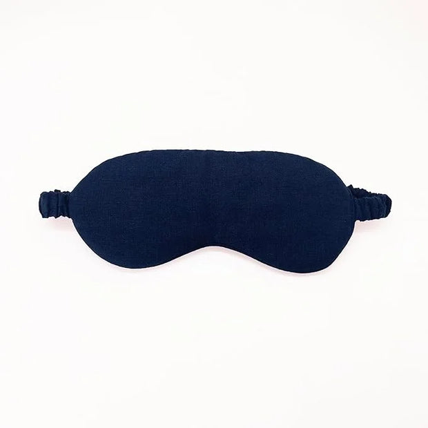 Pure Linen Eye Mask, 100% Linen Eye Mask for Girls,Travel Breathable Sleep Mask,Adjustable Strap, Hypoallergenic, Cooling ...