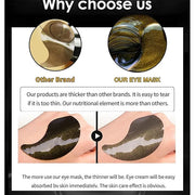 Gold Black Pearl Hydra-Gel Eye Patches - Gel Eye Mask for Eyes Treatment Puffiness Anti-Aging Remove Eye Bags Relieve Dark...