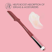 JAPONESQUE Dermaplaner and Cooling Eye Roller - Dual Ended Dermaplaning Facial Razor with Soothing Roller Ball Massager- T...