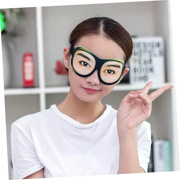 Mobestech 2pcs Travel Eye Mask Eye Mask for Travel Spoof Eye Mask Stereoscopic Eye Mask Eye Printing Eyeshade Funny Eye Ma...