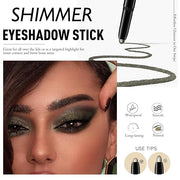 Eyeshadow Stick Waterproof Long Wear Cream Eye Shadow Pencil Single Shimmer Glitter Blendable Smokey Eyeshadow Crayon Crea...