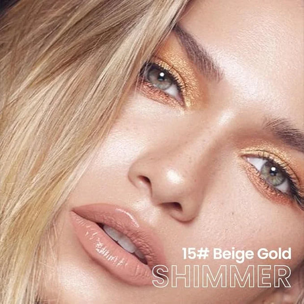 evpct Beige Gold Shimmer Cream Eye Shadow Brightener Sticks Set for Eyes, Gold Shimmery Matte Pencil Eye shadow Applicator...