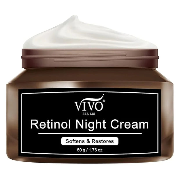 Vivo Per Lei Retinol Night Cream - Retinol Cream for Face - Anti Aging Moisturizer for Women - 1.76 Oz. - Product Image