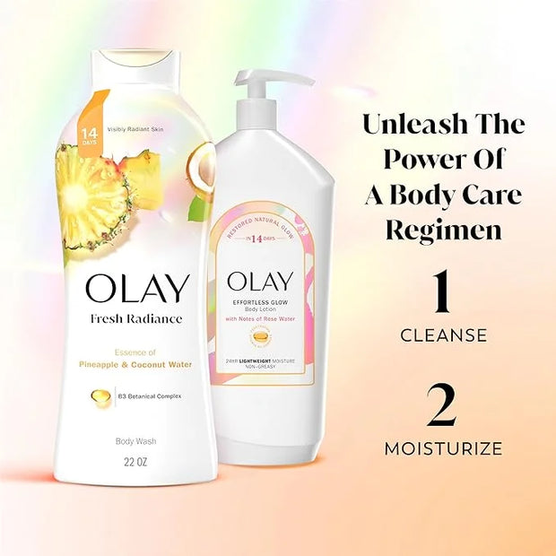 Olay Body Wash for Women, Fresh Radiance, Refreshing & Renewing, Made with Plant Based Cleansers, B3 Botanical Complex, Fo...