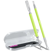 2PCS Metal Neon Green Cuticle