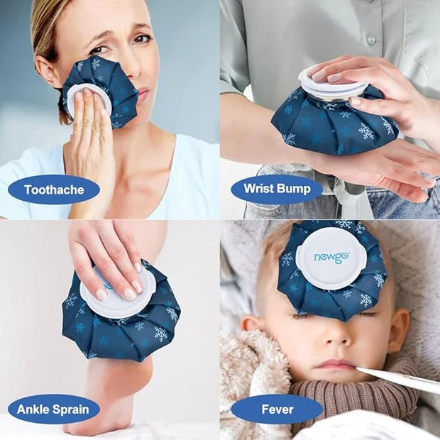 NEWGO Bundle of Cooling Eye Mask and Ice Bag 6 Inch - Product Image