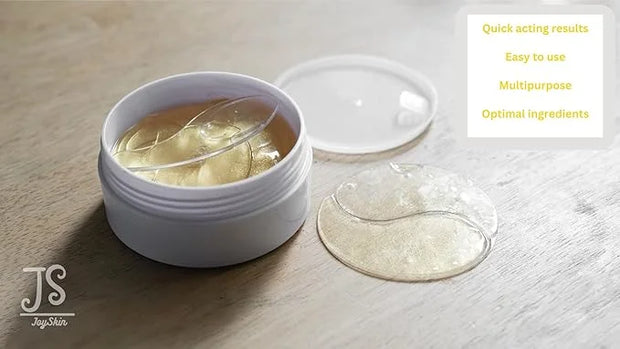 JoySkin Under Eye Patches - 60 Pieces/30 Pairs - Highly Moisturizing - Anti-Wrinkle and Anti-Puffiness - Multiuse - Dark C...