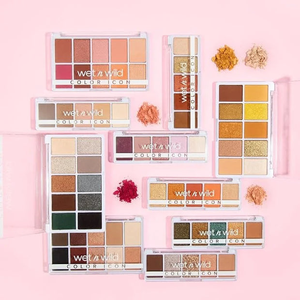 wet n wild Color Icon Eyeshadow Makeup 5 Pan Palette, Matte, Shimmer, Metallic, Long Wearing, Rich Buttery Pigment, Cruelt...