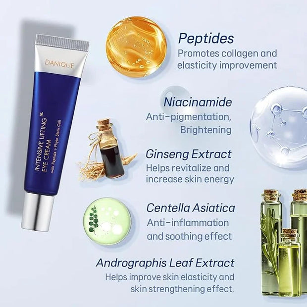 Danique Intensive Lifting Eye Cream – Peptide Phyto Stem Cell, Helps Improve Skin Appearance, Hydrates, and Smooths the Lo...