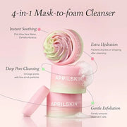 APRILSKIN Pink Aloe Facial Polish Cleanser with Vita Toner and Mucin Serum - Product Image