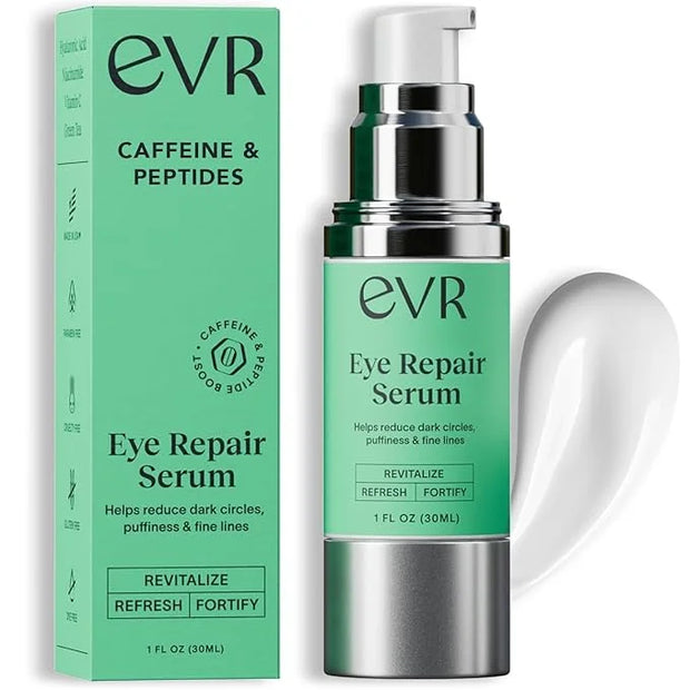 Caffeine Eye Cream for Dark Circles Puffiness and Wrinkles - Fragrance Free - Anti-aging Eye Care for Sensitive Skin - Mad...