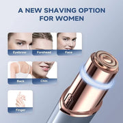 Facial Hair Removal for Women, Facial Eyebrow Trimmer, 2-in-1 Face Shaver, Painless Facial Razor for Lip, Chin, Peach Fuzz...