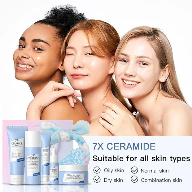 Skincare Set Ceramide Skincare Gifts for Teen Girls Strengthen Skin Barrier, Beauty Gift Sets Skin Care Kits, Travel Essen...