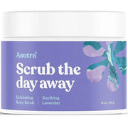 ASUTRA Dead Sea Salt Essential Oil Body Scrub Exfoliator (Soothing Lavender), 16 oz - Ultra Hydrating, Gentle, & Moisturiz...