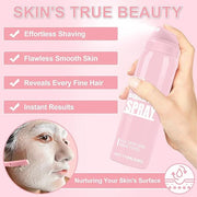 1PC Hair Identifier Spray for Face Shaving Dermaplaning Tool Skin Body for Women with 4 Face Razor for Skin Shaver Hair Re...