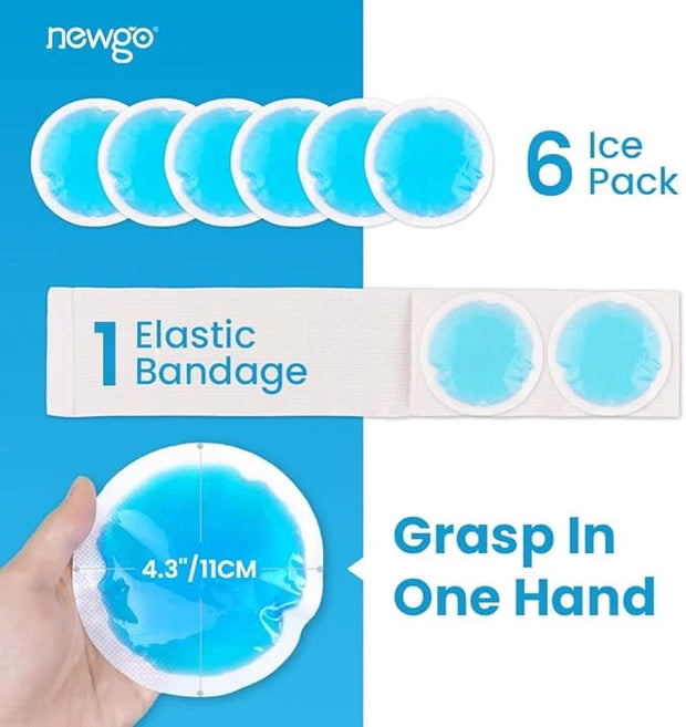NEWGO Bundle of Cooling Eye Mask Gel and Small Ice Packs - Product Image