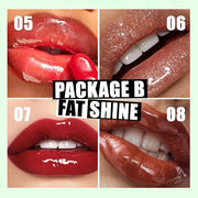 4 Colors Lip Oil Lip Glaze, Hydrating Lip Glow Oil Big Brush Head Shiny Moisturizing Lip Gloss, Long Lasting & Nourishing ...