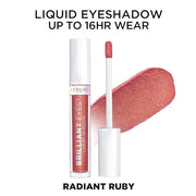 L'Oreal Paris Brilliant Eyes Shimmer Liquid Eye Shadow, Longwearing Lasting Shimmer, Crease Resistant, Flake-Proof, Precis...
