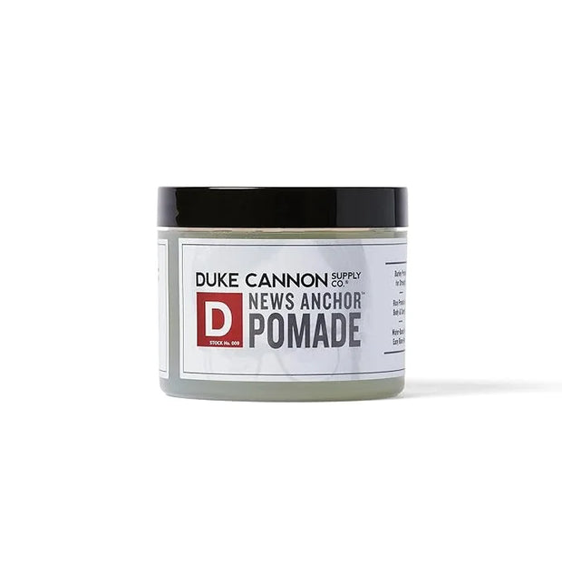 Duke Cannon Supply Co. - News Anchor Pomade, Sandalwood and Citrus Hints (4.6 oz) Natural Matte, Medium-to-Strong Hold Pom...