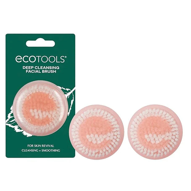 EcoTools Mini Facial Cleansing Brush, Infused with Citrus, Boosts Collagen, Safe for Sensitive Skin, Exfoliates & Clean Po...