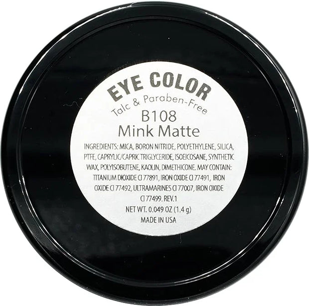 Mink Matte Beige Taupe Pressed Powder Single Vegan Eyeshadow; Talc, Paraben & Cruelty Free - Product Image