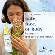 Natural Wet Dry Shampoo for Women Dry Hair & Sensitive Scalp, Organic Hair & Body Mist with Rosemary & Rose Water, Hair Re...