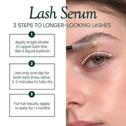 Biotin Lash Serum - Eyelash and Eyebrow Growth Serum for Thicker, Fuller Lashes and Brows, Korean Dermatologist-Developed,...