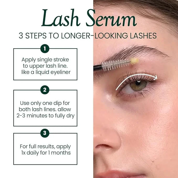 Biotin Lash Serum - Eyelash and Eyebrow Growth Serum for Thicker, Fuller Lashes and Brows, Korean Dermatologist-Developed,...