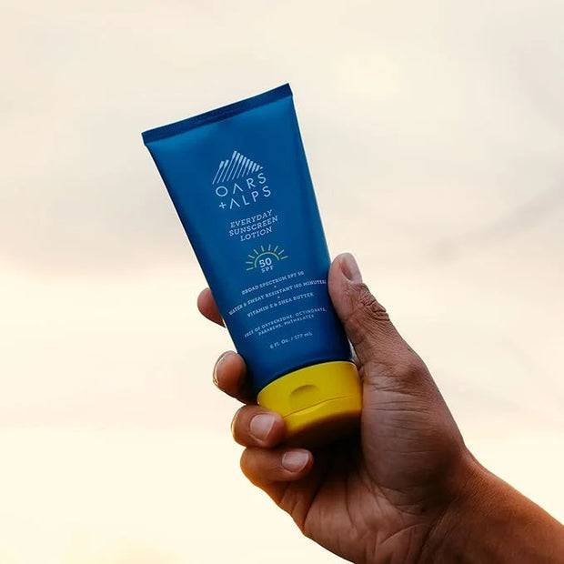 Oars + Alps Everyday SPF 50 Sunscreen Body Lotion, Naturally Derived Skin Care Infused with Aloe Leaf Juice and Vitamin E,...
