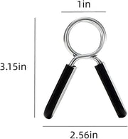 3 Pieces Barbell Spring Clip Weight Bar Clips - Product Image