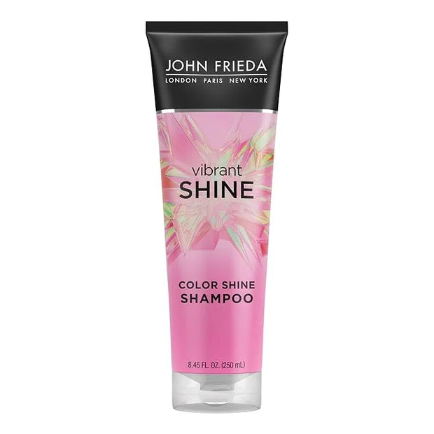 John Frieda Vibrant Shine, Shampoo, Hydrating Shampoo with Rosehip Oil for Glossy & Shiny Hair, Enhances Shine for Radiant...