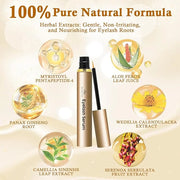 Premium Eyelash Growth Serum: Advanced Vegan Formula for Longer Thicker Lashes (Champagne Gold) - Product Image
