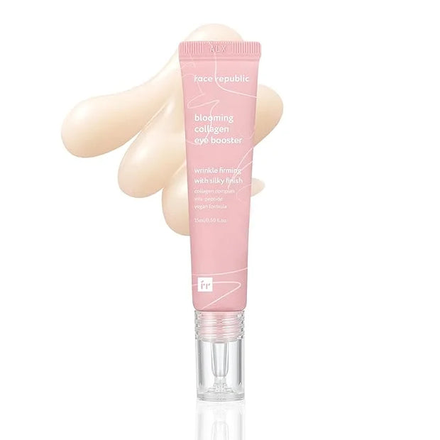 Face Republic Blooming Collagen Eye Booster 15ml 0.50 fl oz | Wrinkle Care Eye Cream | Nourishing, Firming, Smoothing | Co...