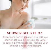 Bath Gift for Women and Girls, Japanese Cherry Blossom Spa Set With Natural Extracts, 3PCS Set - Shower Gel, Lotion, Mist,...