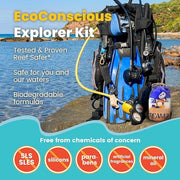 EcoConscious Travel Kit Body & Hair Care Gift Set | Shampoo & Body wash | Conditioner | SPF30, SPF20 and Mineral Sunscreen...