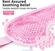 NEWGO Bundle of Cooling Eye Mask Gel and Cold Eye Mask for Puffy Eyes - Product Image
