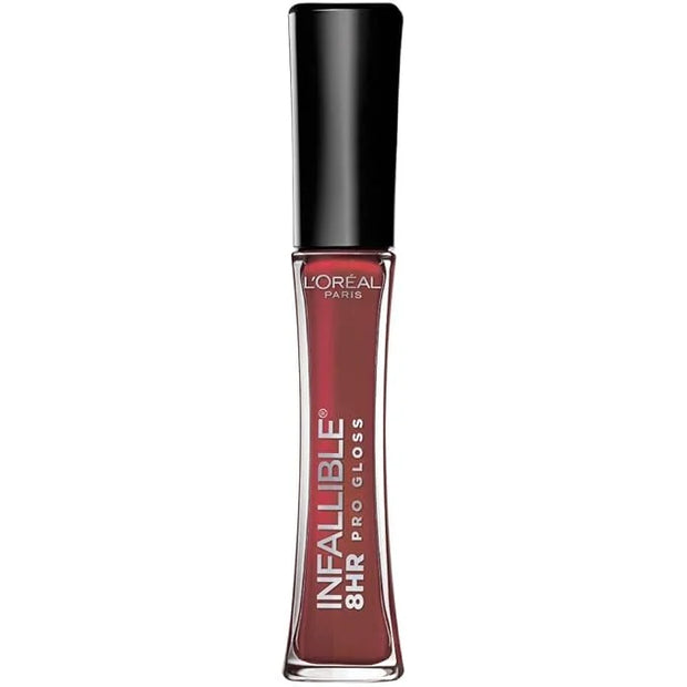 L’Oreal Paris Makeup Infallible 8 Hour Hydrating Lip Gloss, Cherry Flash, 0.21 Fl Oz - Product Image