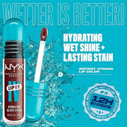 NYX PROFESSIONAL MAKEUP Lip IV Hydrating Glossy Lip Stain with 12HR Hydration - Mocha Me Wet (Brown) - Product Image