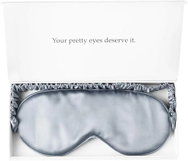 Silk Sleep Mask Light Blocking Luxury 19mm Silk Eye Mask 100% Mulberry Eye Cover Blindfold Ultra Soft Light and Comfy Anti...