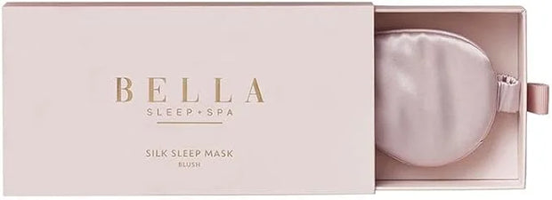 Silk Eye Mask with Elastic Strap Blackout Sleep Mask, One-Size, Blush - Product Image