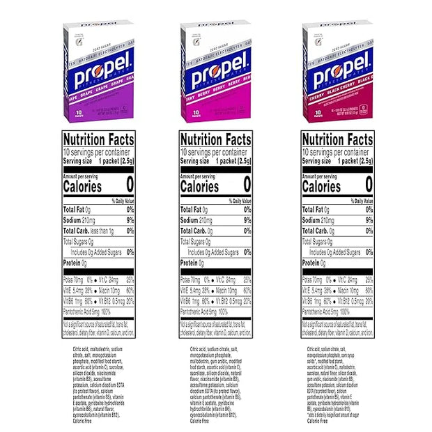 Propel Powder Packets, Grape Variety Pack (Pack of 30) - Product Image