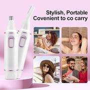 AREYZIN Nose Hair Trimmer for Women 2 in 1 Painless Eyebrow Trimmer and Nose Trimmer Facial Hair Removal Nasal Hair Clippe...