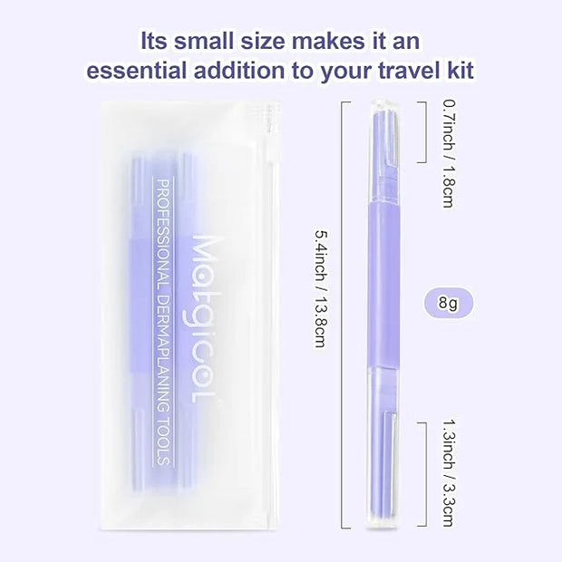 Dermaplane Razor for Women Face & Eyebrow - Dermaplaning Tool for Peach Fuzz Facial Hair Removal,High Precision Blade for ...
