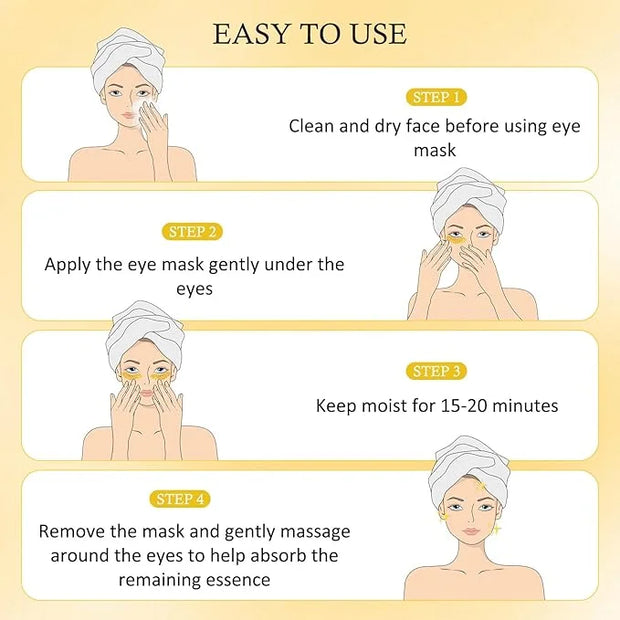 24 Pairs Under Eye Patches for Puffy Eyes and Dark Circles, Collagen Under Eye Mask Skin Care Products, Snail Mucin Eye Pa...