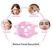 Bundle of CONBELLA Cold Face Eye Masks Ice Face Mask Hot Cold Compress and 2PCS Adorable Cooling Eye Mask Gel Eye Mask - P...