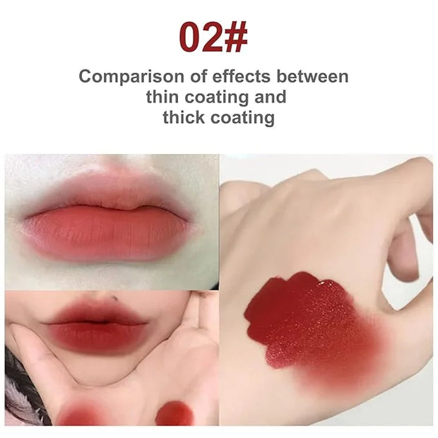 KWOLYKIM Pink Bear Matte Velvet Lip Gloss, Moisture Smooth Lip Glaze Waterproof Long Lasting Lip Stain Cute Beauty Makeup ...